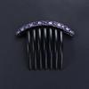 Temperamentvolle Frauen Strass-Haarkamm Koreanischer Stil Kopfschmuck Sieben-Zahn-Kamm Haaraccessoires