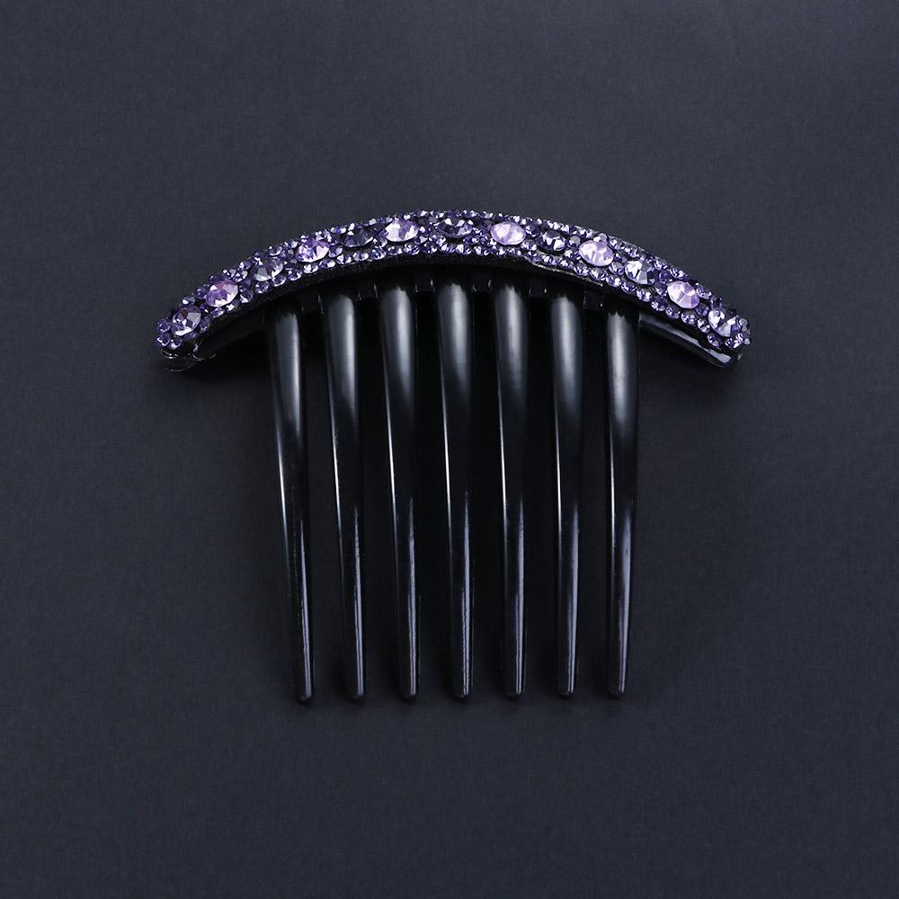 Temperament Acrylic Seven-tooth Comb Hair Accessories Korean Style Headwear Rhinestone Hair Comb