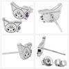 Gin no Sanrio Limited Edition Kuromi Earrings 2P both Sterling Silver 925 Kuromi Goods for Women [Shinjuku Kura] (for ears)