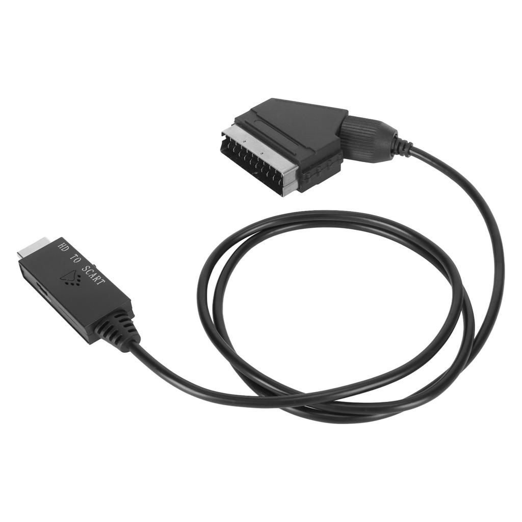 HD Multimedia Interface to Scart Cable Support PAL NTSC HD to Scart Converter Adapter Cable for TV VHS VCR DVD