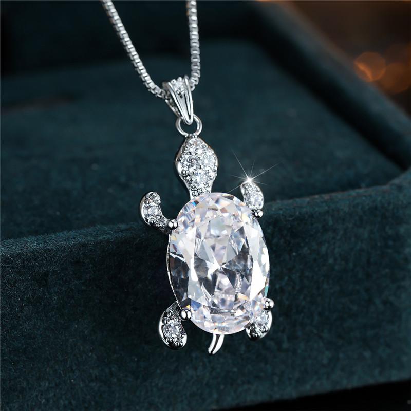 

Привет синий фиолетовый овальный кулон Радужный камень милые ожерелья в виде черепахи для женщин многоцветное ожерелье с животными