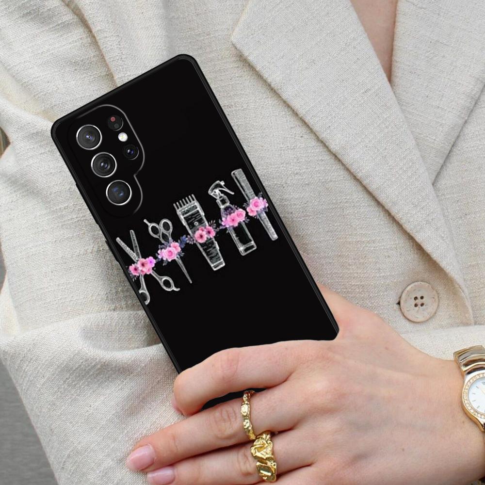 Hair Stylist Hairdresser Cell Phone Case for Samsung Galaxy S26 Ultra S25 S24 S23 S22 S21 S20 Note10 Cover