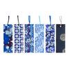 Kawasumi Washi Yuzen Washi Set A Set B Total 12 designs Bookmarks, Blue, (6 designs) + (6 designs),