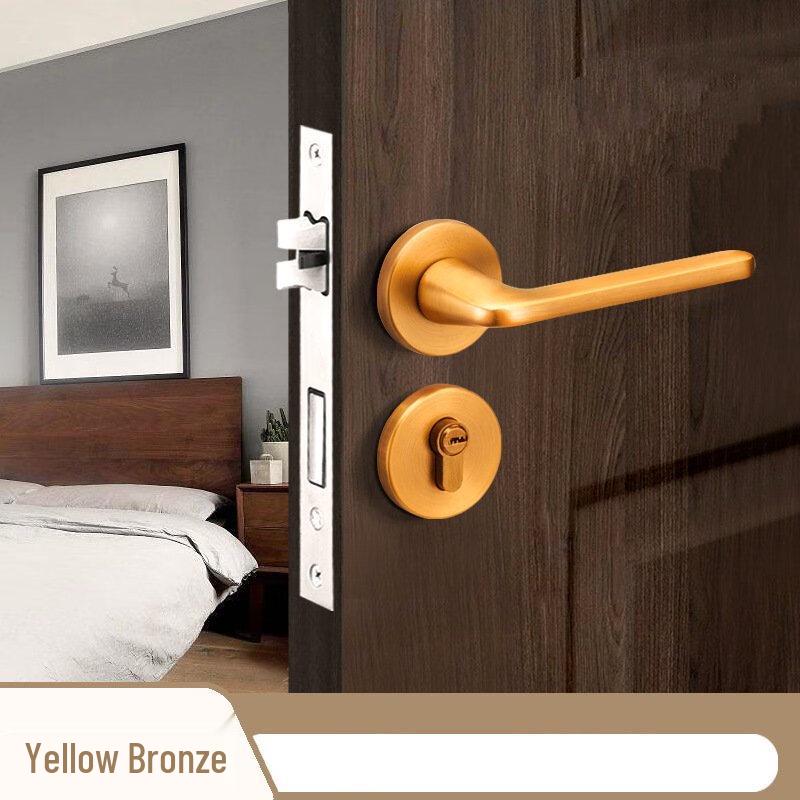 Магнитный бесшумный встроенный замок для двери спальни Shengbey