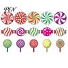 Macaron Color Tree Decorations Wooden Christmas Balls, Candy Stripe Hanging Ornaments, Ornaments Festive Pendant for Holiday Home Party Photo Props