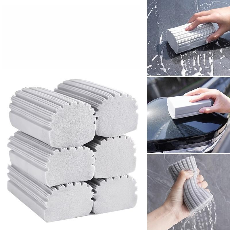 4Pcs Multipurpose PVA Sponge Scrubbers High Density Dust Cleaning Sponge Blocks for Car and Home
