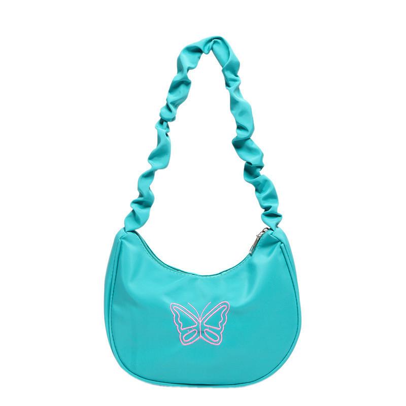 Fashionable Mid-sized Embroidered Pu Crescent Bag For Women In Various Colors