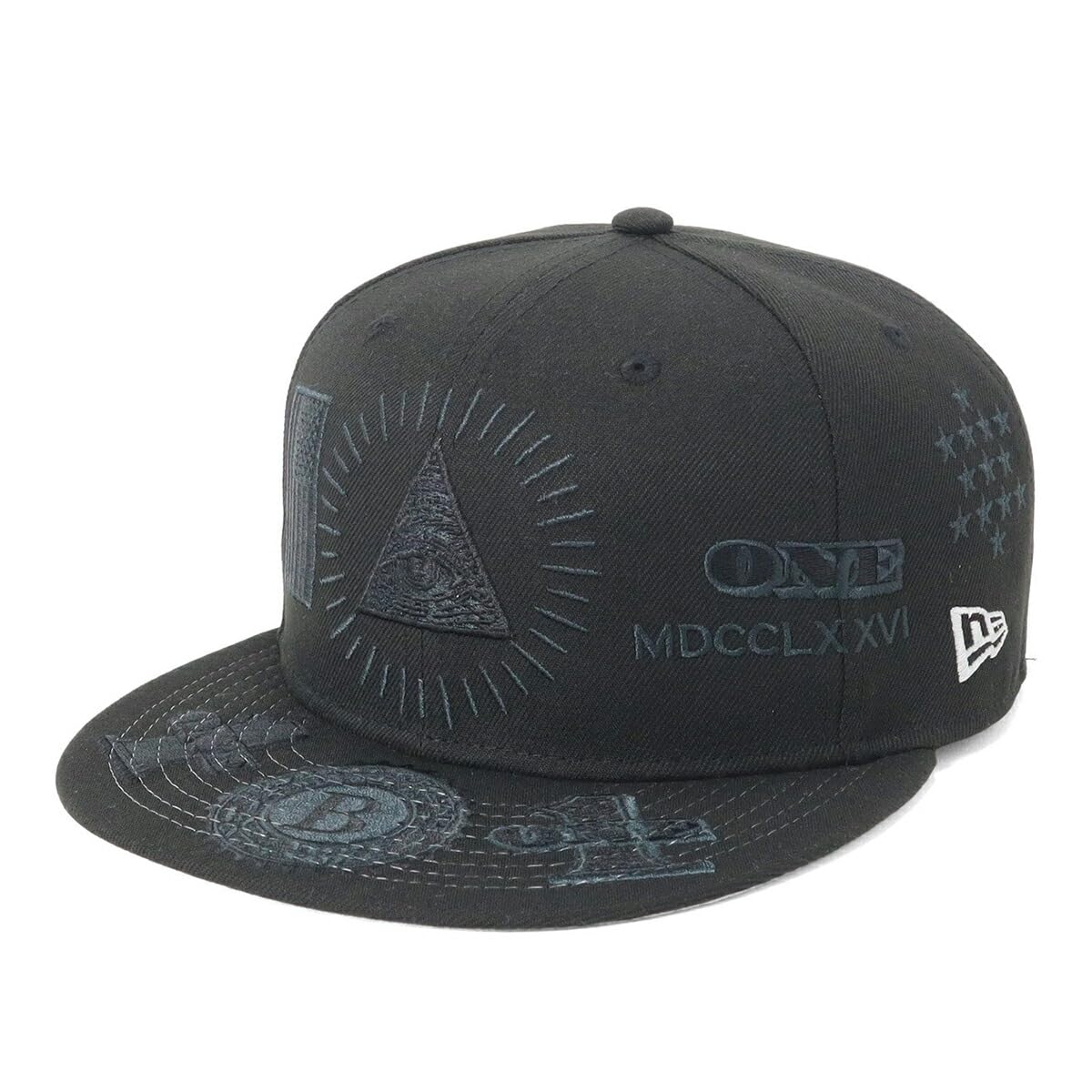 

New Era 59FIFTY ONSPOTZ Exclusive 7 59Fifty Dollar Allover Cap Black/Graphite 1/4