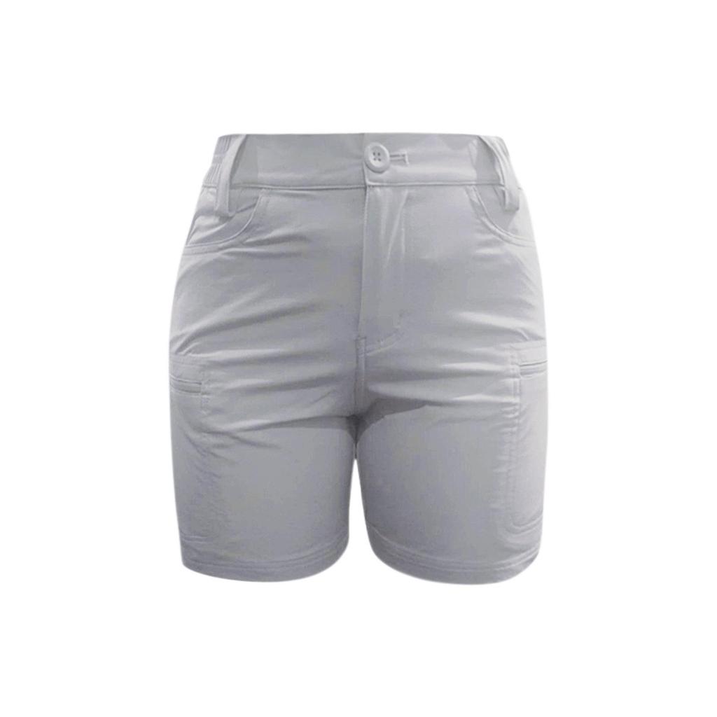 2023 Damen einfarbige Cargo-Hose mit Seitentaschen und Reißverschluss zur Taillenbetonung für Frühling/Sommer