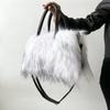 Neue Herbst-/Winter-Plüsch-Tragetasche - Modische Damen-Handtasche aus Kunstpelz