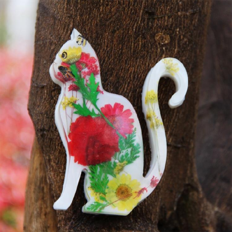 Cat Shaped Silicone Crafts Moulds Figurine Mold Suitable for Figurine Ornament