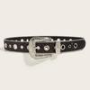 Adult Belt with Rhinestone Buckle Light Luxurious Ladies Locomotive Waistband
