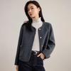 Shangdubila Women's Pure Wool Tweed Short Coat