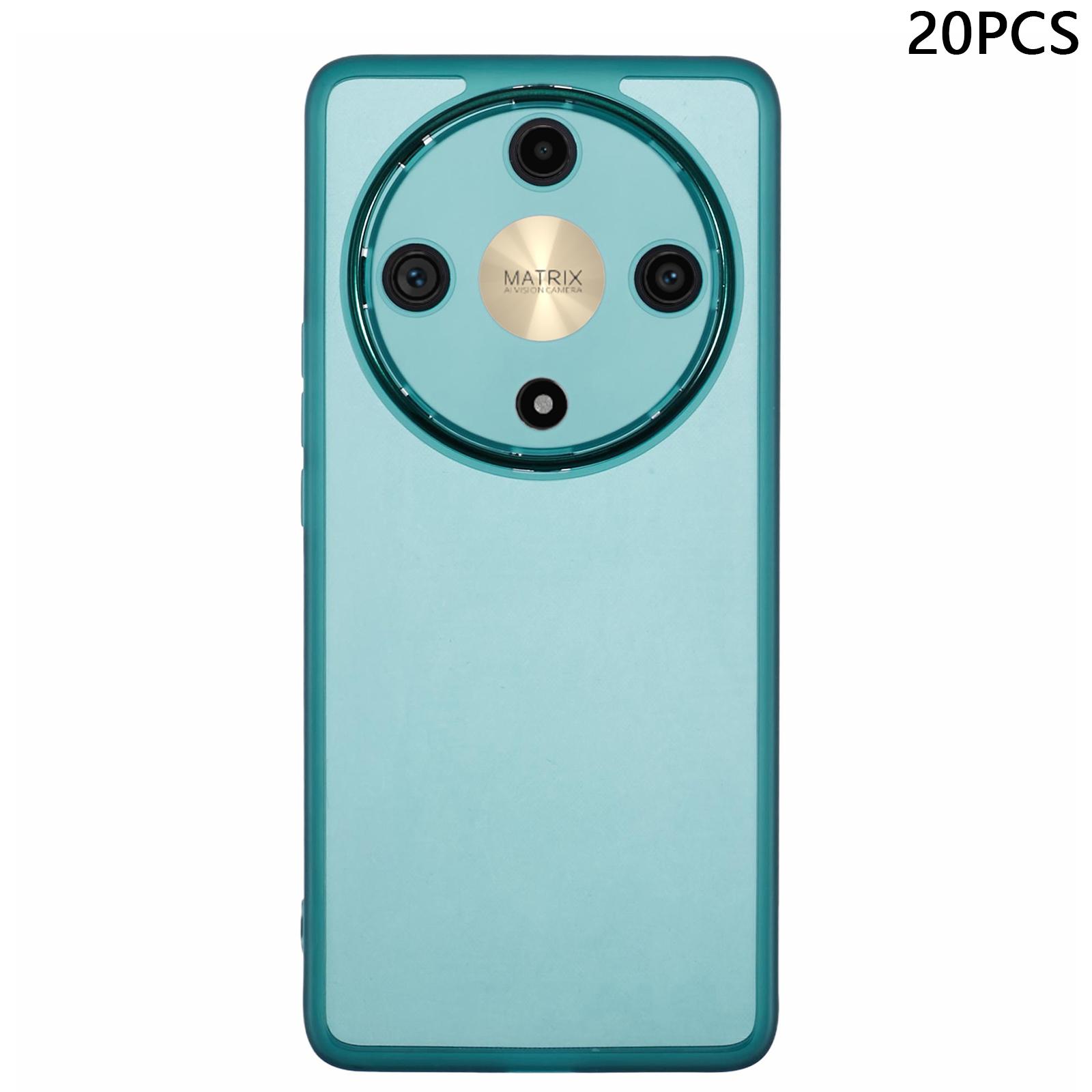 

Оптовая покупка 20 шт. Чехол для Honor X9b 5G/X50 5G/Magic6 Lite 5G, ТПУ чехол для телефона с гальванизированной рамкой камеры, Точные вырезы Transparent Green