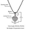 Europäischer & Amerikanischer Bestseller Kandiszucker Herz Anhänger Halskette - Luxuriöser Nischen Hip-Hop Stil Schmuck für Damen.