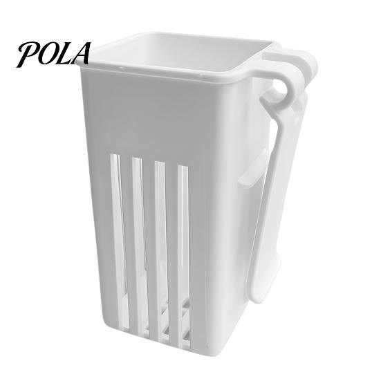 Plastic Plant Cup Tank Container, Hydroponic Holder, Wall Mounted Holder Aquatic Pot, Aquarium Planter Pot Fish Decoration белый