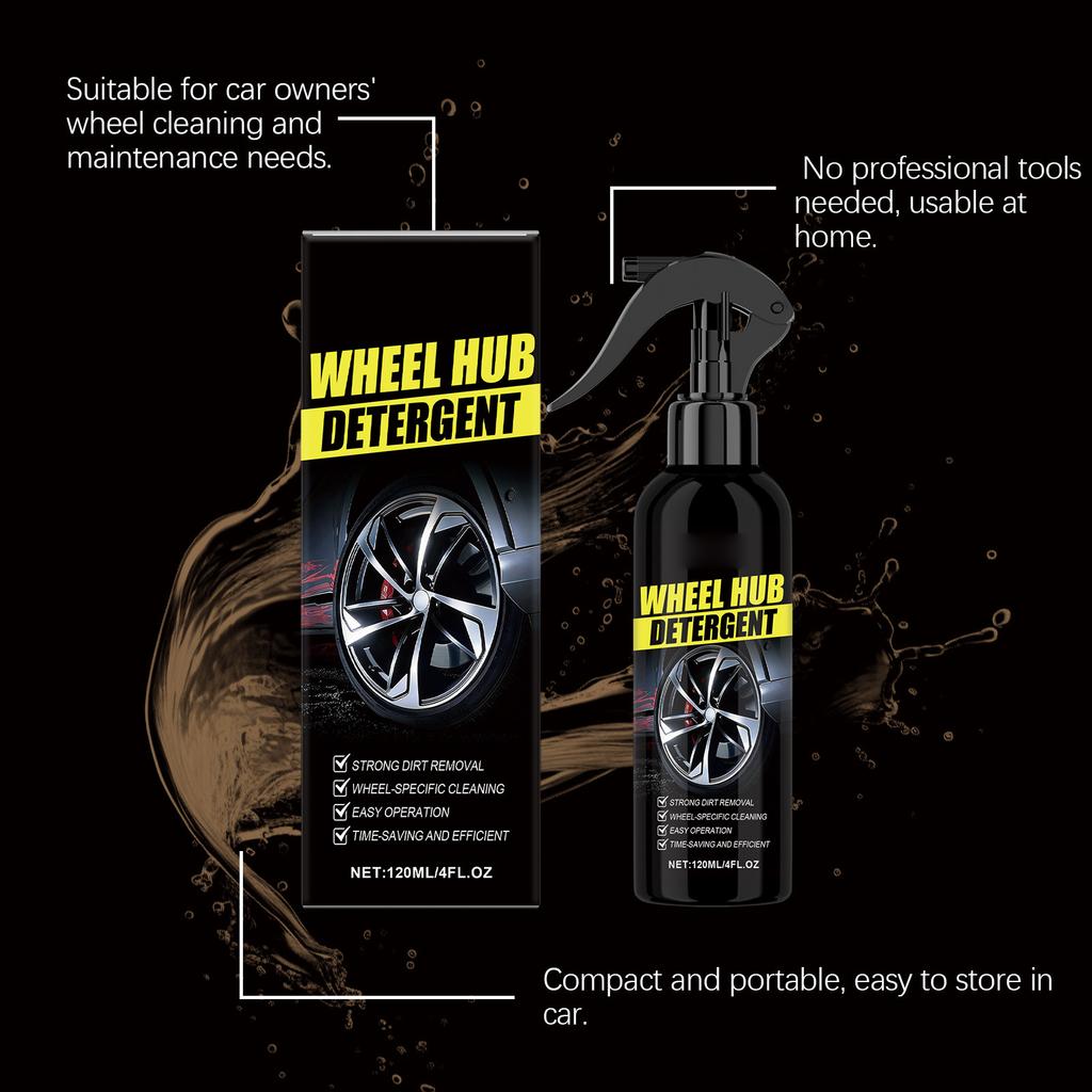 Car Wheel Hub Metal Stain Cleaner, Restorer, Polisher, and Protectant - 120ML