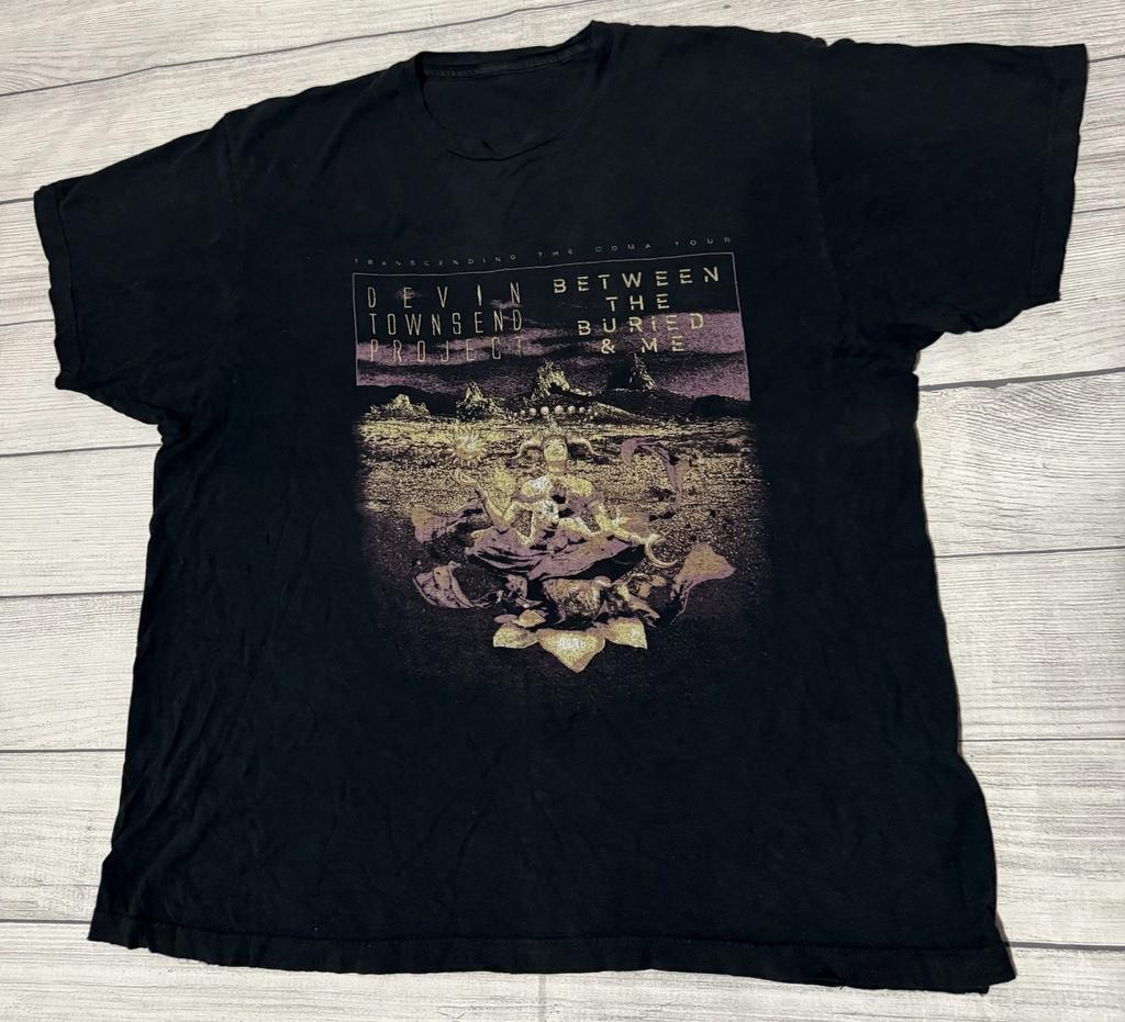 T-shirt Devin Townsend Transcending Coma Tour Between The Buried & Me Defects Lg