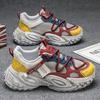 Scarpe sportive casual traspiranti in rete primaverile, suola morbida da corsa, leggere, suola spessa, rialzo, scarpe da papà