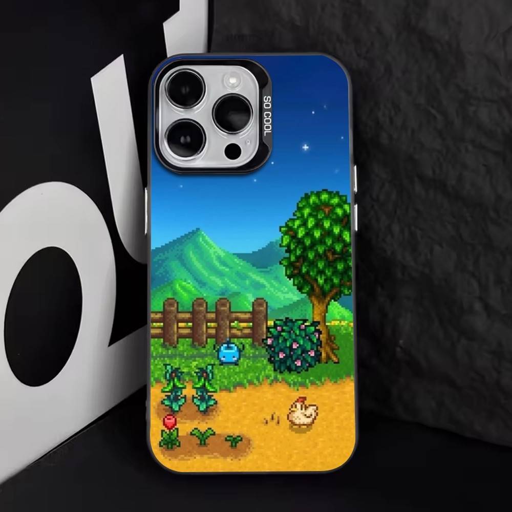 Stardew Valley   Phone Case For iPhone 17,16,15,14,13,12,11 Plus,Pro Max,XS,Colorful Silver Black Cover