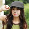 Retro British Beret Cap Cotton Cloth Painter Cap Idol Forward Hat  Outdoor