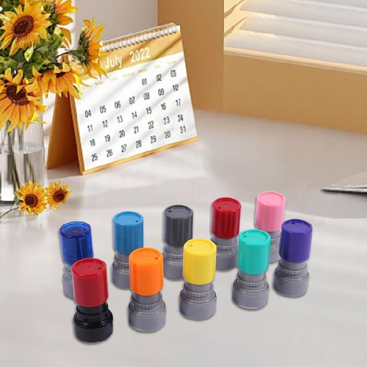 Refillable Teacher Reward Stamp Photosensitive Stamp for Education Classroom Good Behavior and Homework Grading