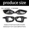 Side Mirror Replace Covers 51168746847, 51168746848 Black ABS Material Non Interference Folding Function