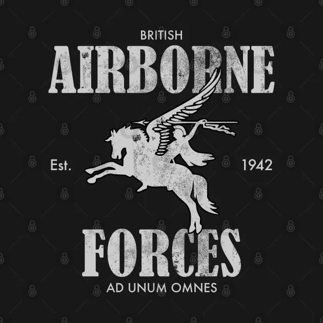 British Airborne Forces Paratrooper TShirt 100 Cotton ONeck Summer Short Sleeve Casual Unisexs Tshirt Size S3XL S