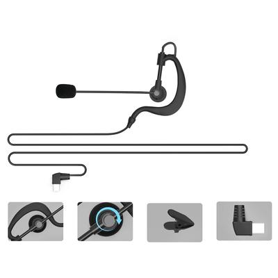1/6 DB EJEAS V6C PRO+/V4C Játékvezetői Fülhallgató Fülbe helyezhető Játékvezetői Kaputelefon Fülhallgató Teljesen Kétoldalú Játékvezetői Kommunikációs Tartozék Mikrofon