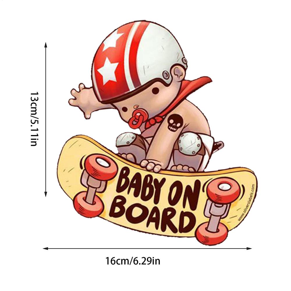 Autoaufkleber für Fenster PVC Glasaufkleber mit Babyroller-Design für Automobil Kratzfeste Klebeaufkleber für Limousine