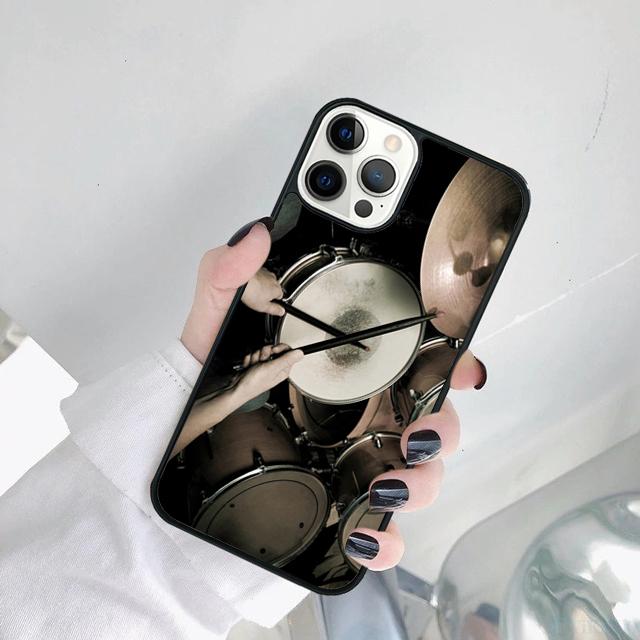 Musical Instrument Drum Phone Case Cover For For iPhone 17 Air 11 12 13 15 16 14  Pro MAX Plus