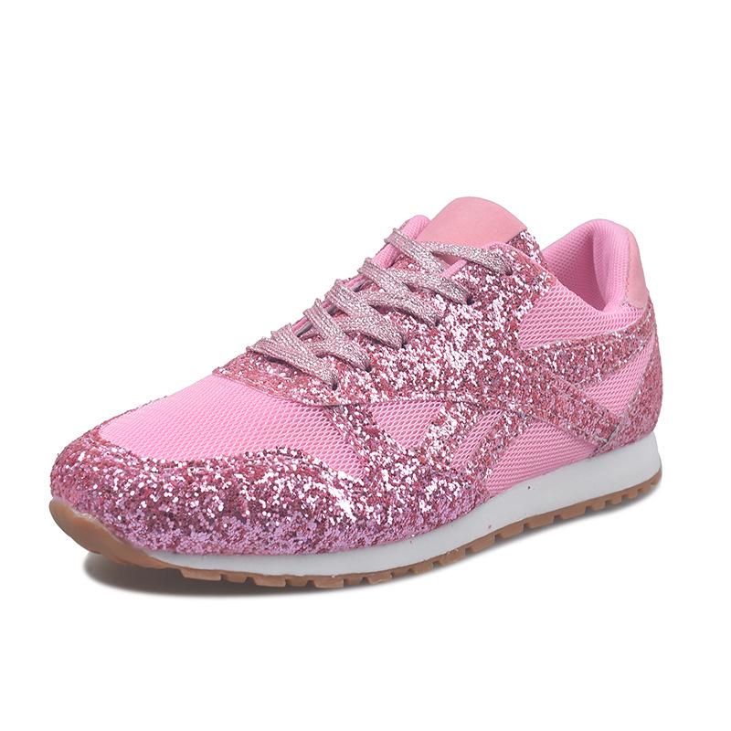 2021 Sequined Plus Size Women s Sports Shoes - European  American Style, Spring/Autumn Collection 38