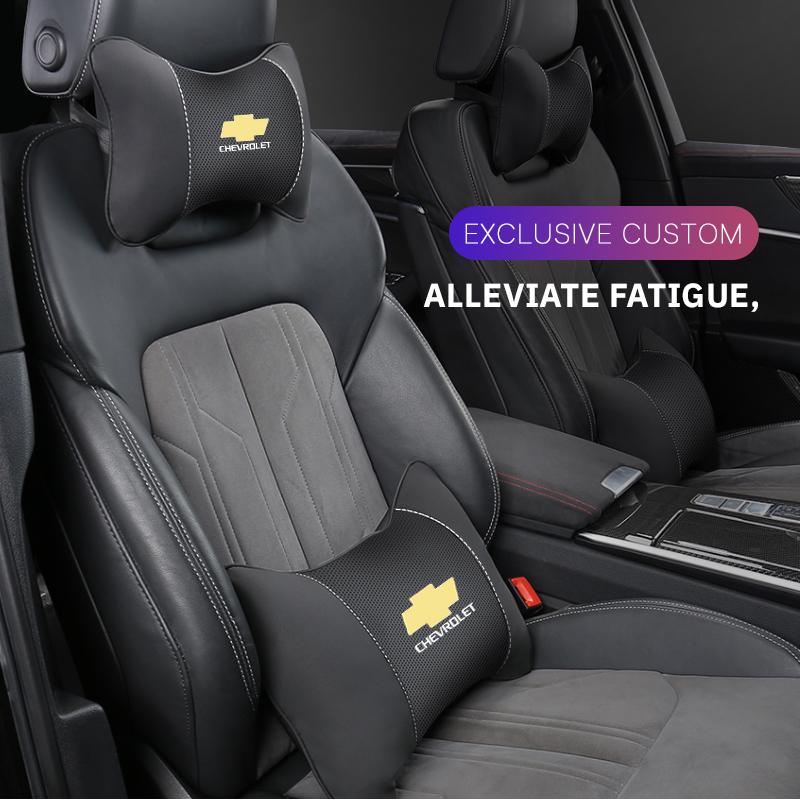 Car Seat Headrest Neck Pillow Auto Interior Accessories For Chevrolet Spark Captiva Cruze Tracker Orlando Trax Epica sticker