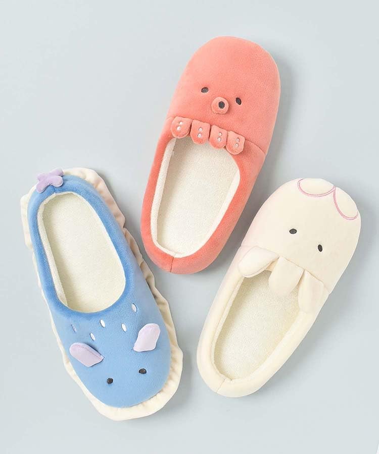 Bleu Bleuet Sea Creature Size M Jellyfish Design Women's Slippers, (23.0-24.5cm),