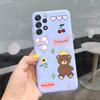 For Samsung Galaxy M32 M33 M13 M23 M12 M53 Phone Case Back Cover Dinosaur Bear Cartoon Child Fundas For Samsung M13 M23 M33 5G