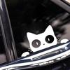 Peeking Cat Animal Car Styling Auto Window Durable Stickers Automobile Body Trunk Bumper Funny Decals  Car Accessories