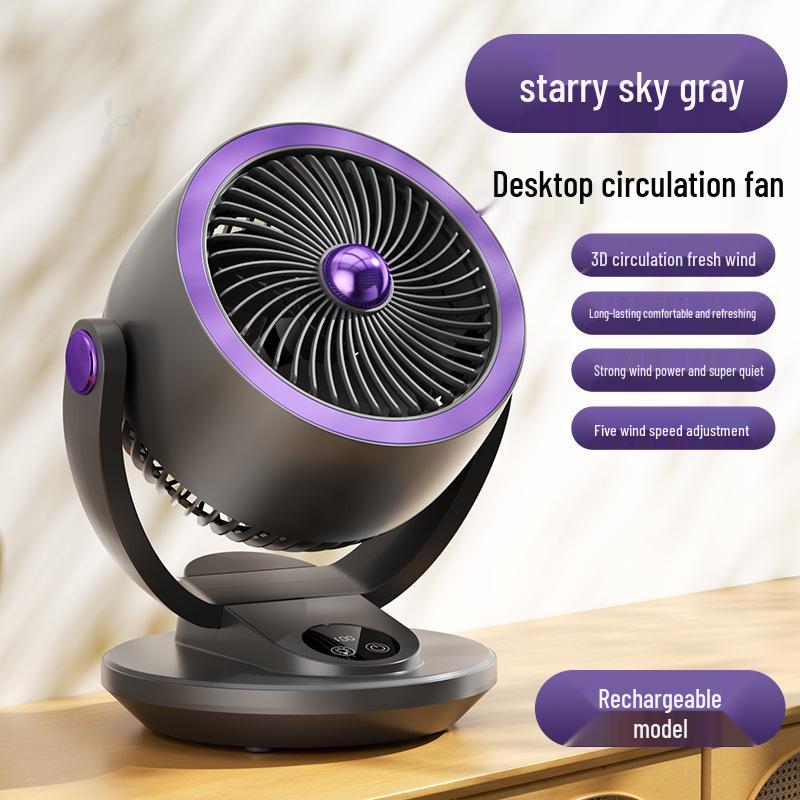 Silent Turbine Wall-Mounted Desktop Fan for Home, Office, or Dorm