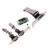 Mini PCIe Serial Parallel Expansion Card 6Gbps PCI Express To Printer LPT Port 2 Port RS 232 DP9 Pin Adapter for 4U