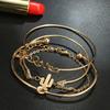 Europe and The United States Cactus Bracelet Triangle Opening Bracelet Love Diamond Knotted Bracelet Four-piece Suit.
