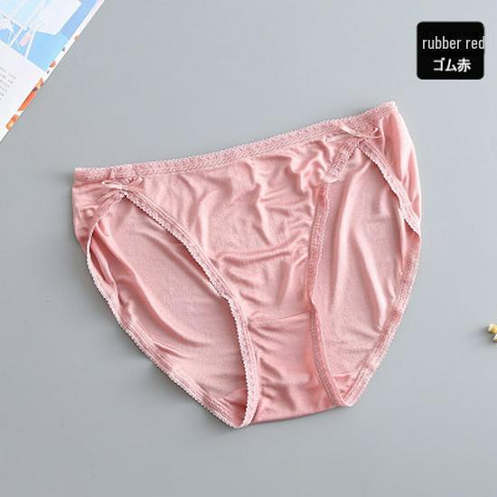 Roupa Íntima de Seda de Amora Feminina de Alta Qualidade Tangge: Calcinhas/Cuecas Sexy de Cintura Baixa