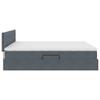 Storage Bed with Mattress Dark Gray 160 x 200 cm Velvet