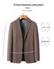Men's Spring 2026 Korean Style Solid Color Single-Breasted Casual Suit Jacket