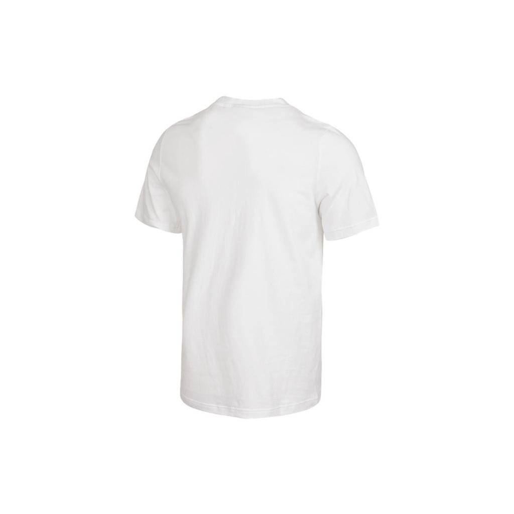 Jordan T Shirts Men's White Crew Neck Moderate Straight Fit DO8905-100