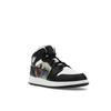 Air Jordan 1 Mid GS Hologram Kids Sneakers Black New-Emerald University-Red DR9495-001