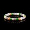 Authentic Hetian Jade Multi-Color Drum Bead Women's Bracelet - New Chinese Style Gift