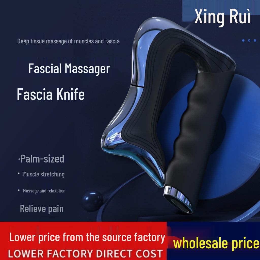 Smart Electric Fascia Gun: Microcurrent Vibration Massager for Muscle Relief & Meridian Therapy