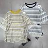 Xiao Wang's Summer Stripe Lace-Trim Loose Fit Plus Size T-Shirt