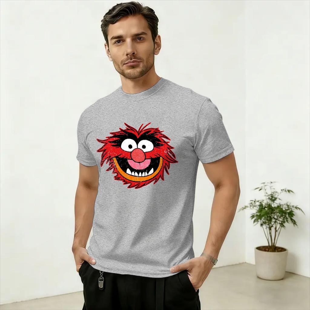 Unisexs TShirt MMuppets Animal Funny 100 Cotton Tee Shirt Short Sleeve T Shirts Crewneck Clothes Party