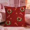 Cchristmas Cushion Cover Premium Comfort Reversible Pillow Cove Two In One Design For Any Room  Car Interior