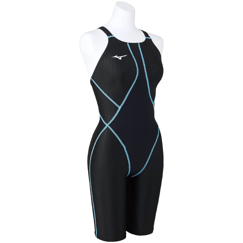 MIZUNO FX SONIC SYNERGY Half Suit Black x Size FINA for Competitive and Race Swimming Women's N2MGA230, Black, XS, Approved,